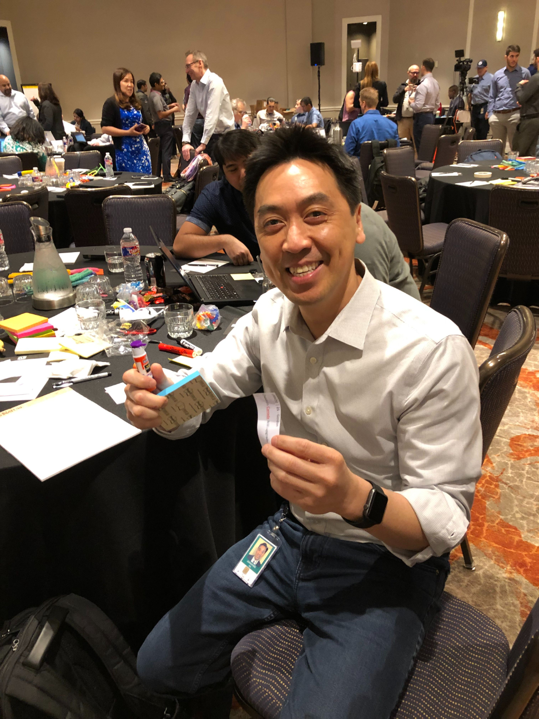 Johnathan Vo participating in a PI Planning session